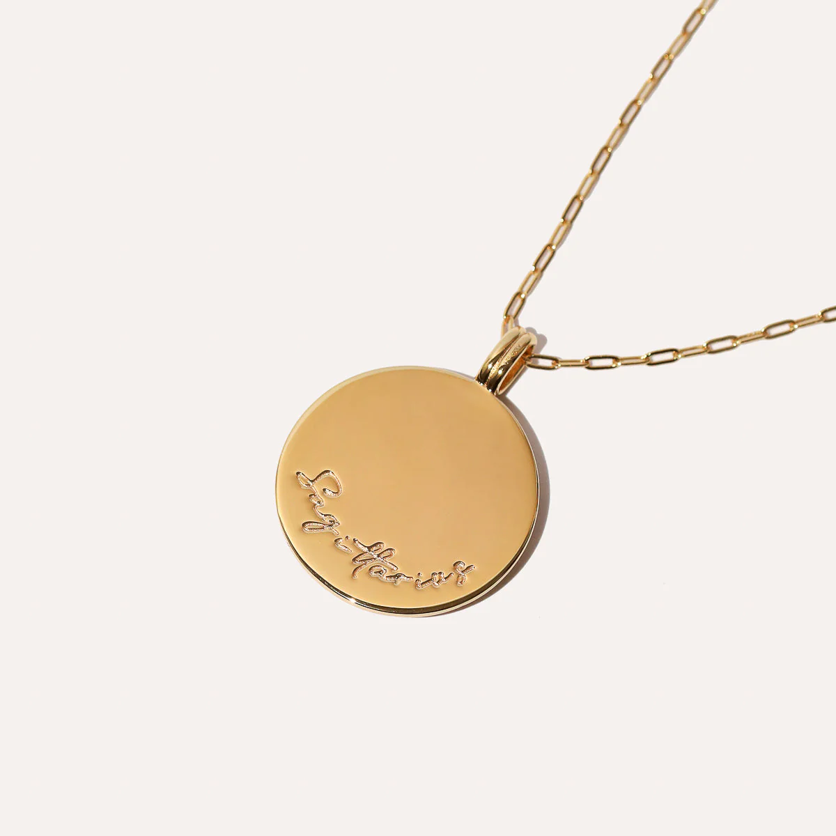 Sagittarius Bold Zodiac Pendant Necklace in Gold - Image 5