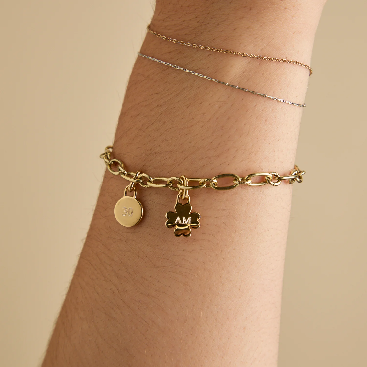 Clover Clip Charm in Gold - Image 9
