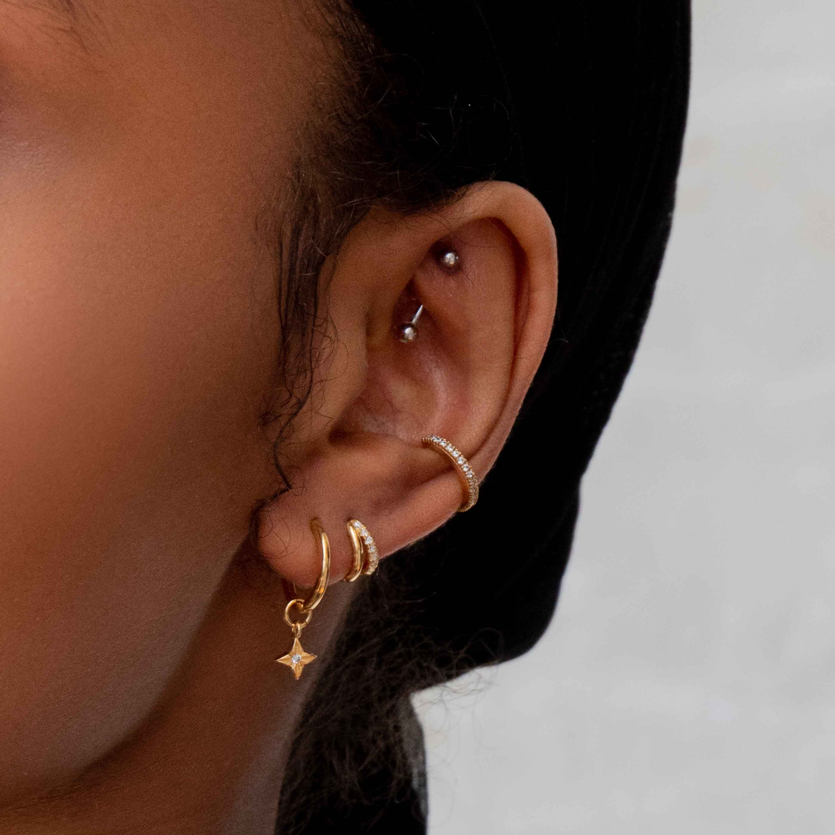 Illusion Crystal Hoop 6.5mm in Gold - Image 8