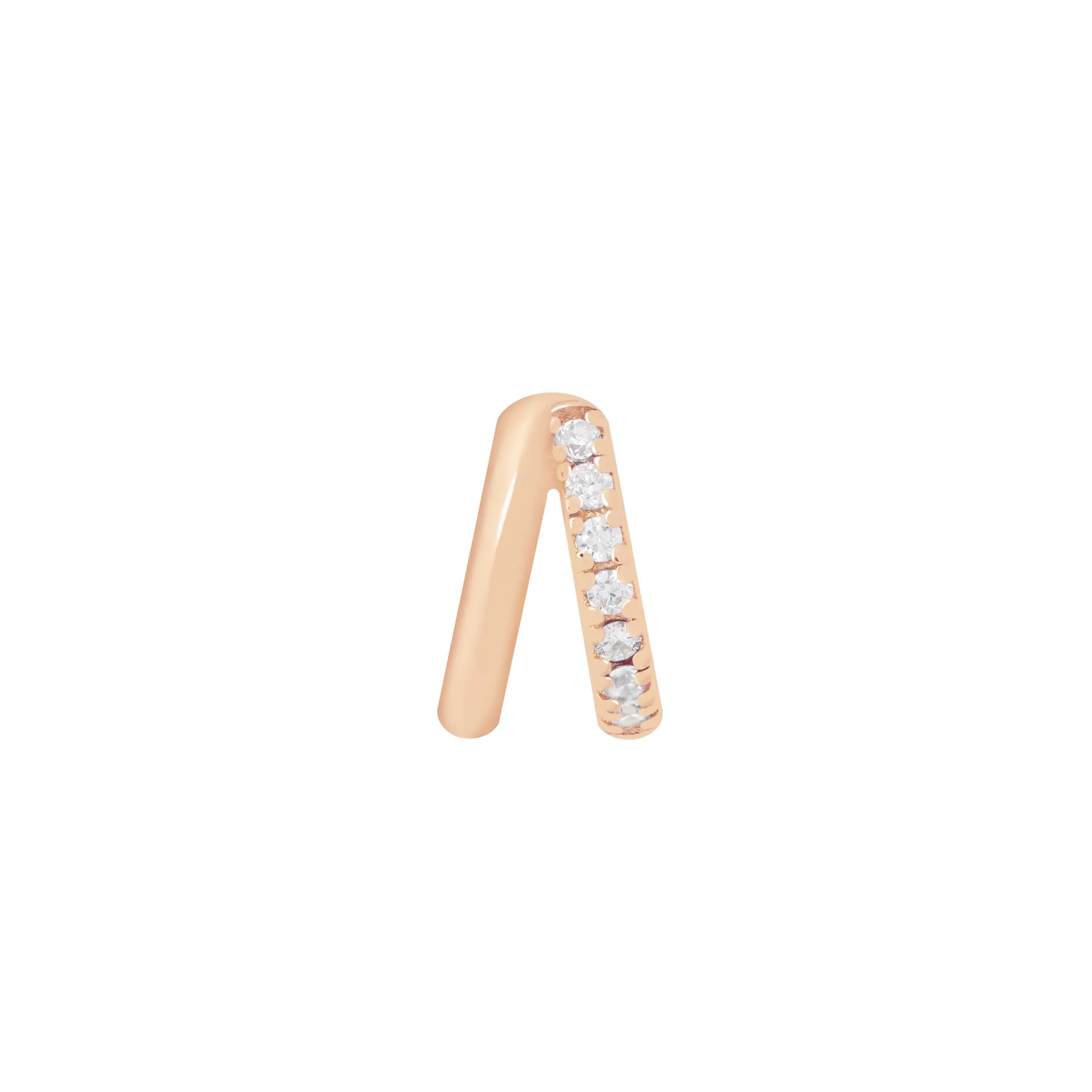 Illusion Crystal Hoop 6.5mm in Rose Gold - Image 5