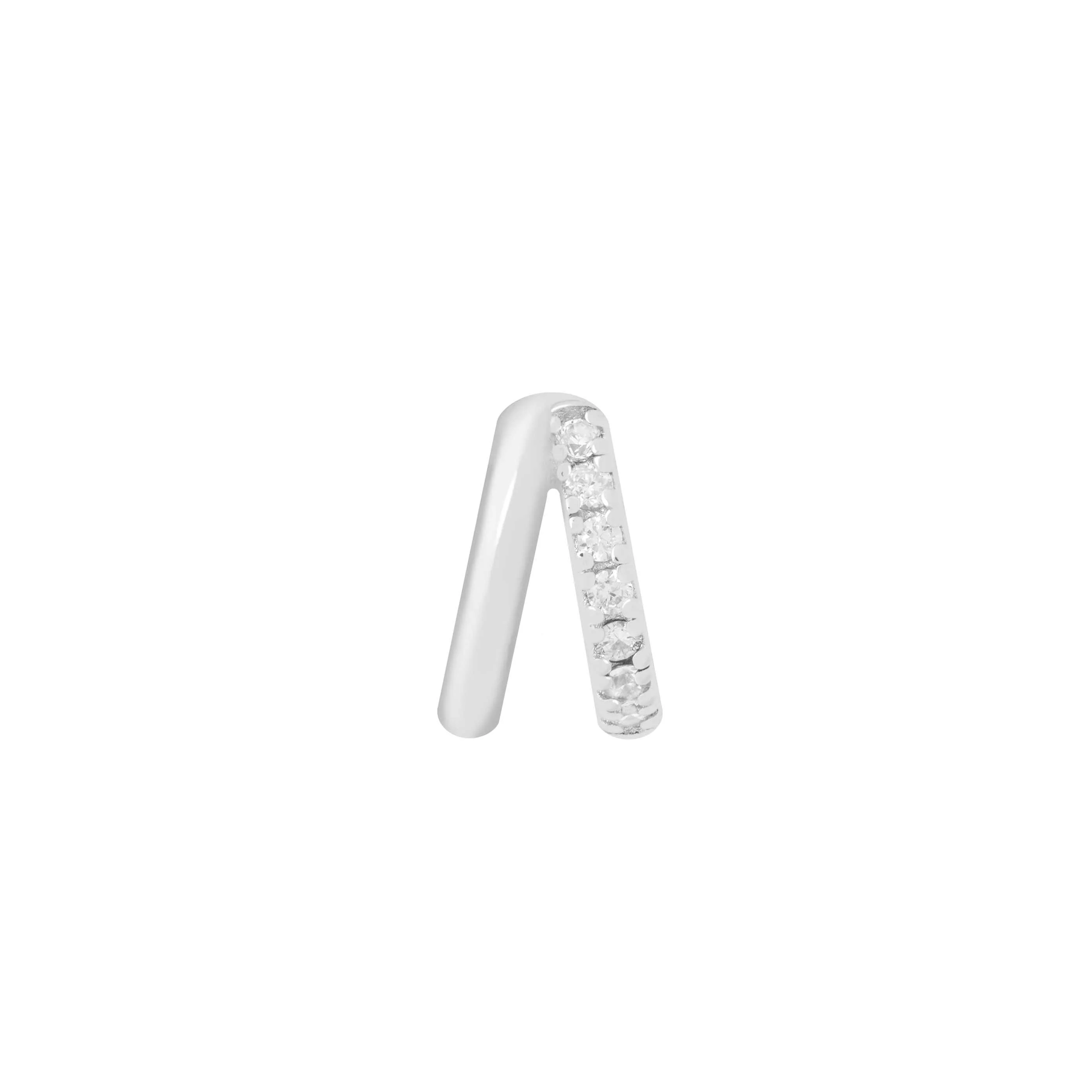 Illusion Crystal Hoop 6.5mm in Silver - Image 5