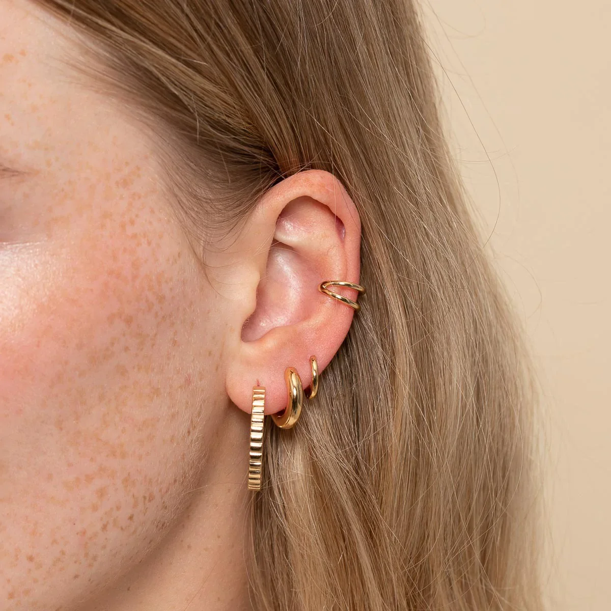 Illusion Essential Ear Cuff in Gold - Image 3