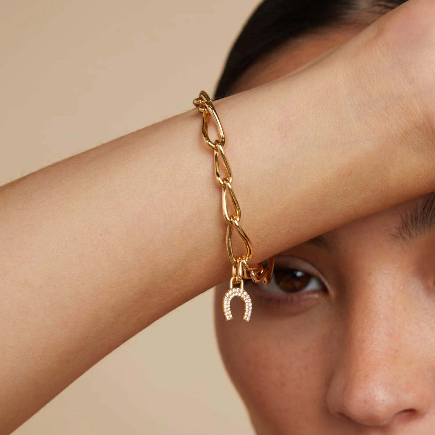 Horseshoe Clip Charm in Gold - Image 8