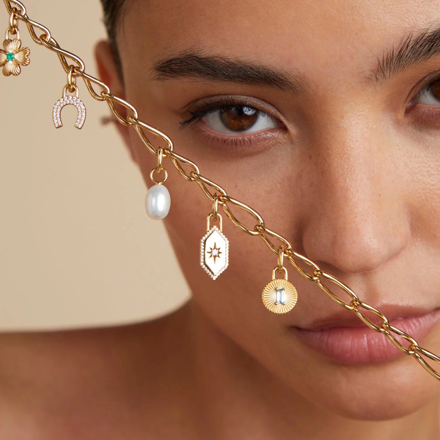 Pearl Clip Charm in Gold - Image 5