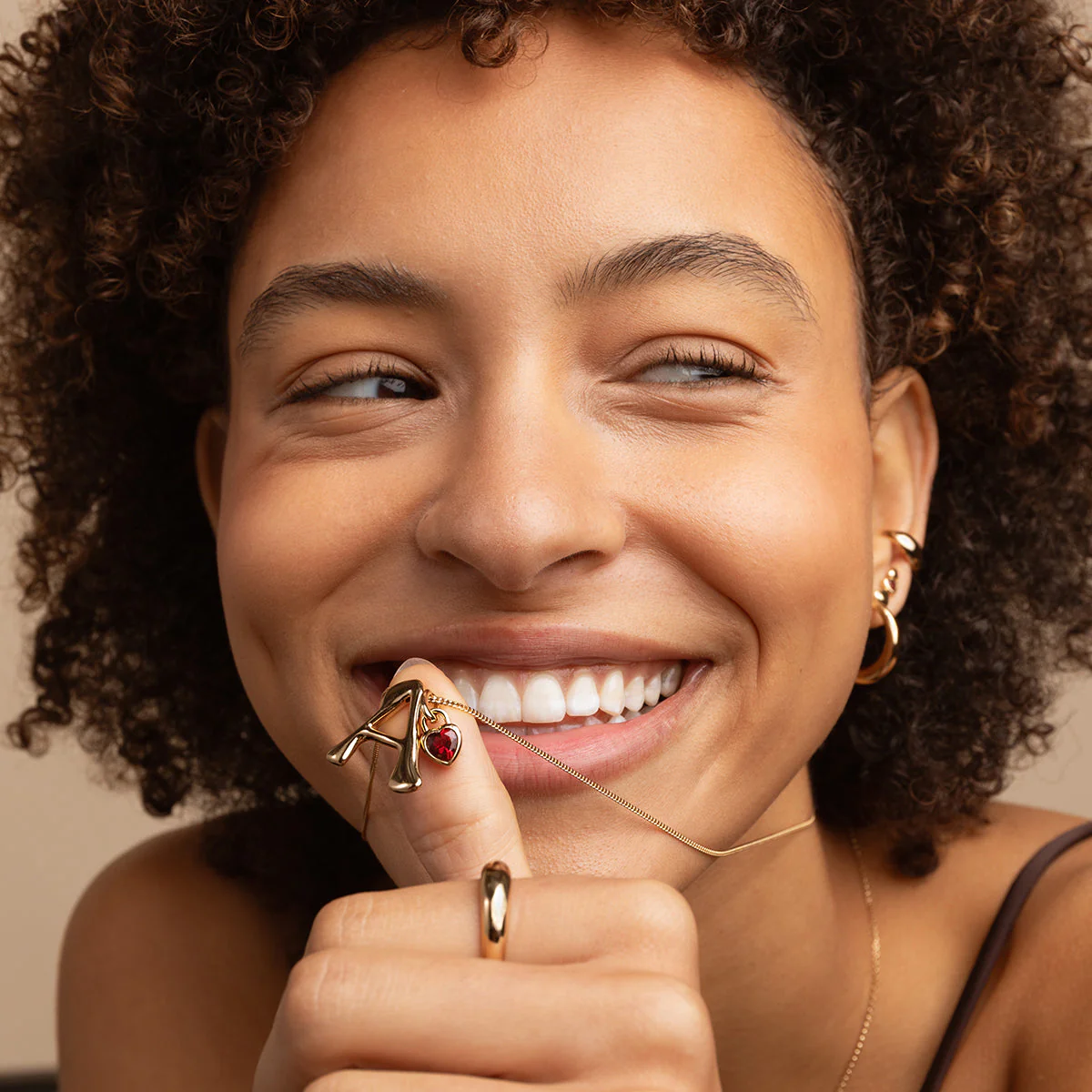 Red Heart Clip Charm in Gold - Image 7