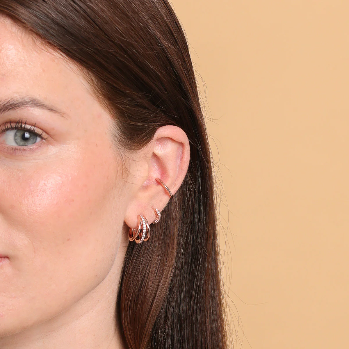 Essential 11.5mm Hoop in Rose Gold - Image 5