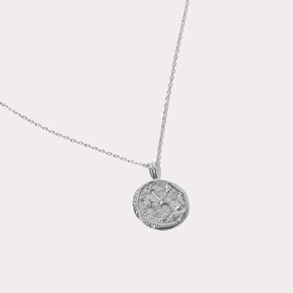 Sagittarius Zodiac Pendant Necklace in Silver - Image 3