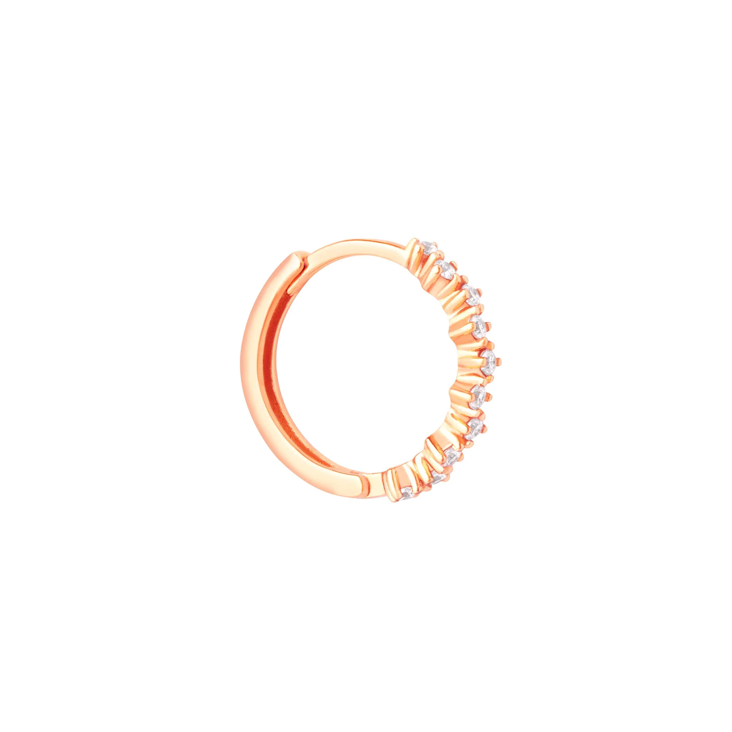 Cluster Hoop 11.5mm in Rose Gold - Image 5