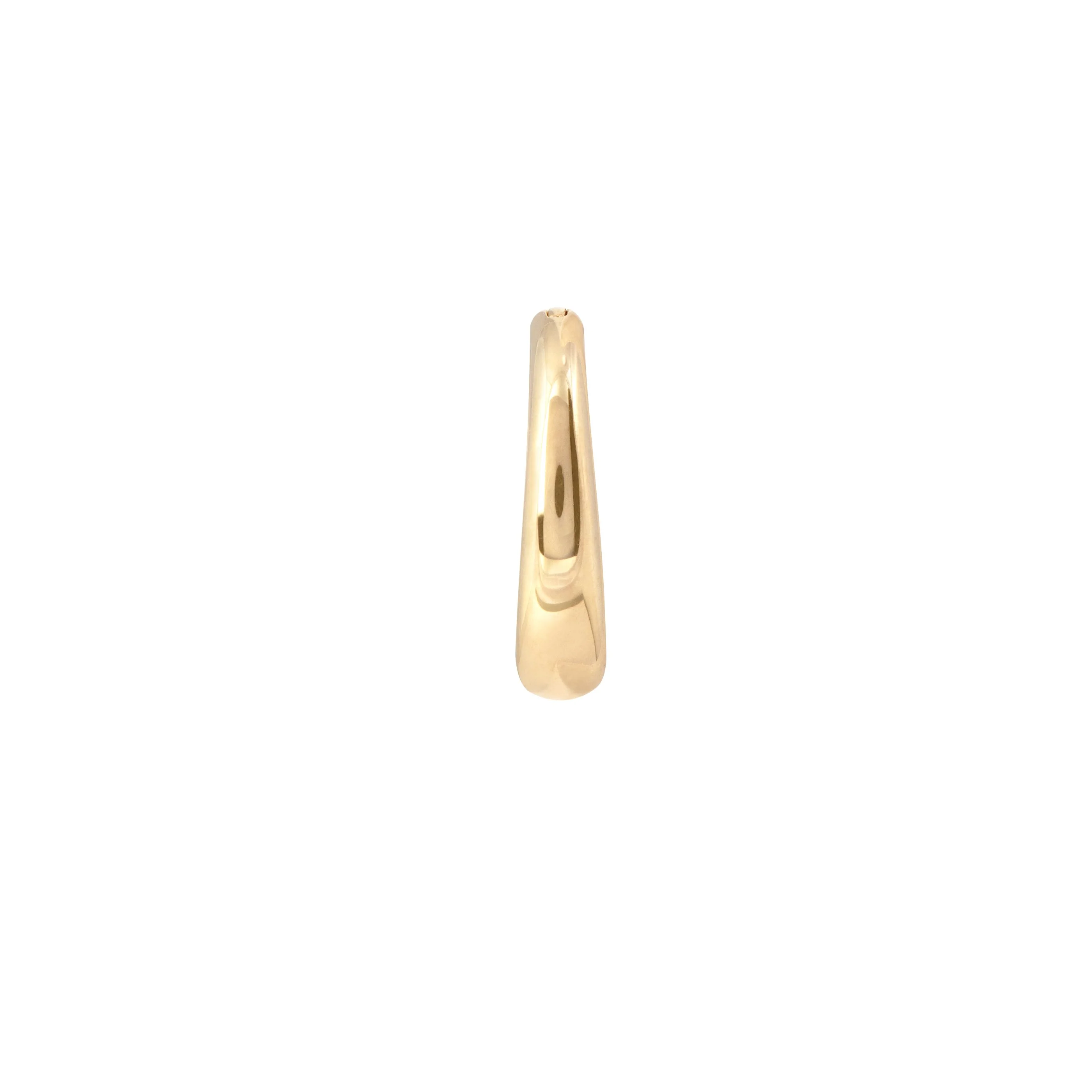 Solid Gold Graduated Rook Hoop - Image 3