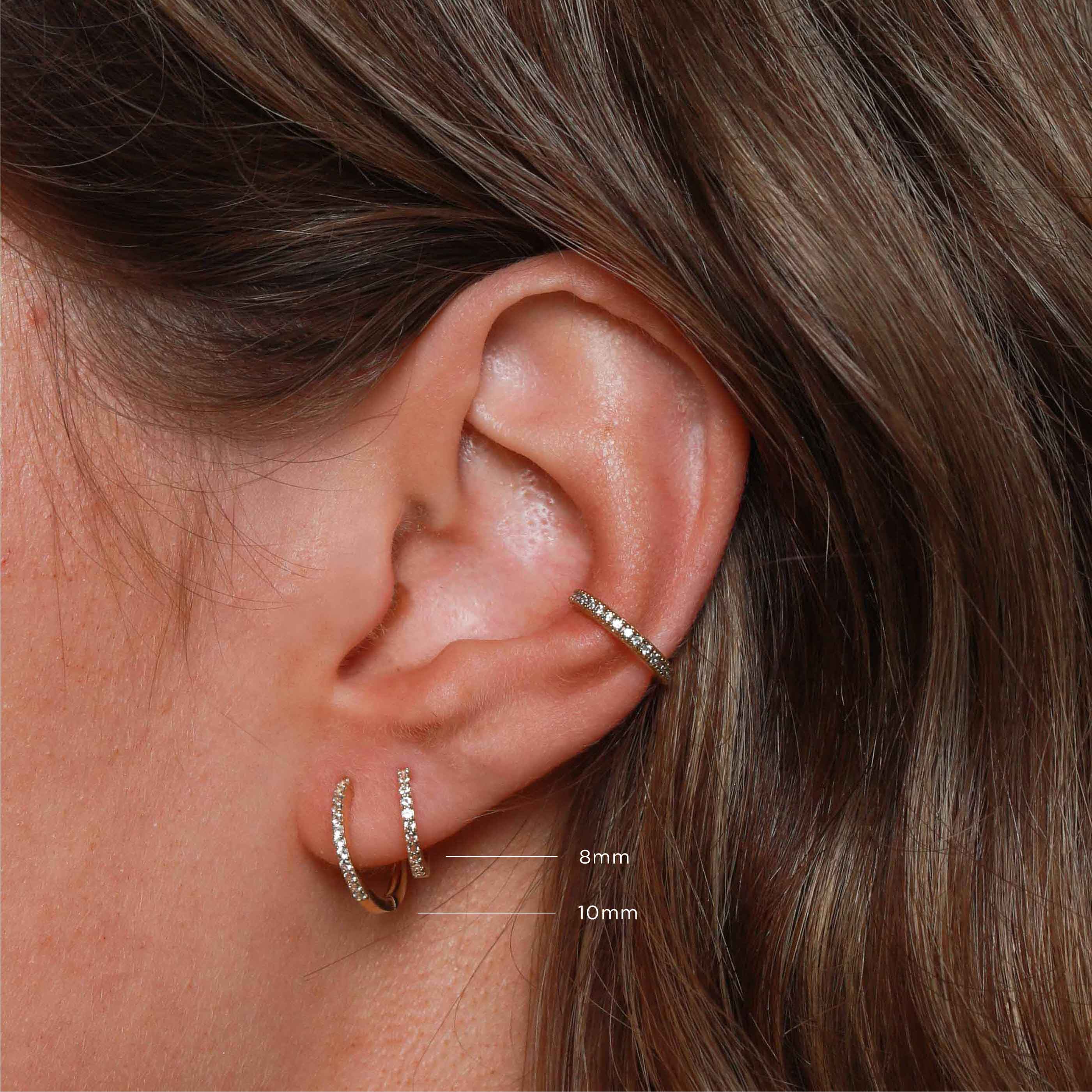 Topaz Hoops in Solid Gold - Image 7