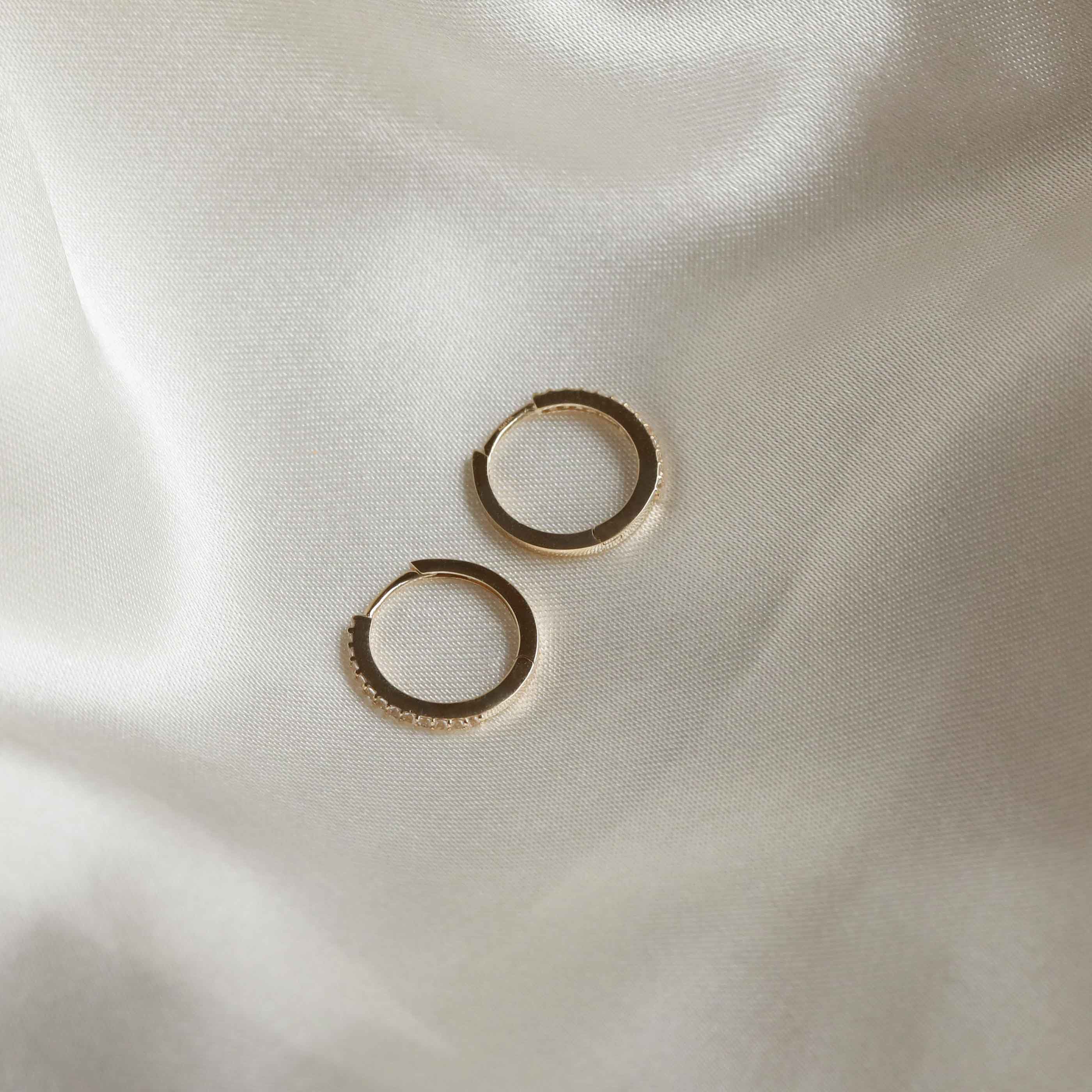 Topaz Hoops in Solid Gold - Image 9