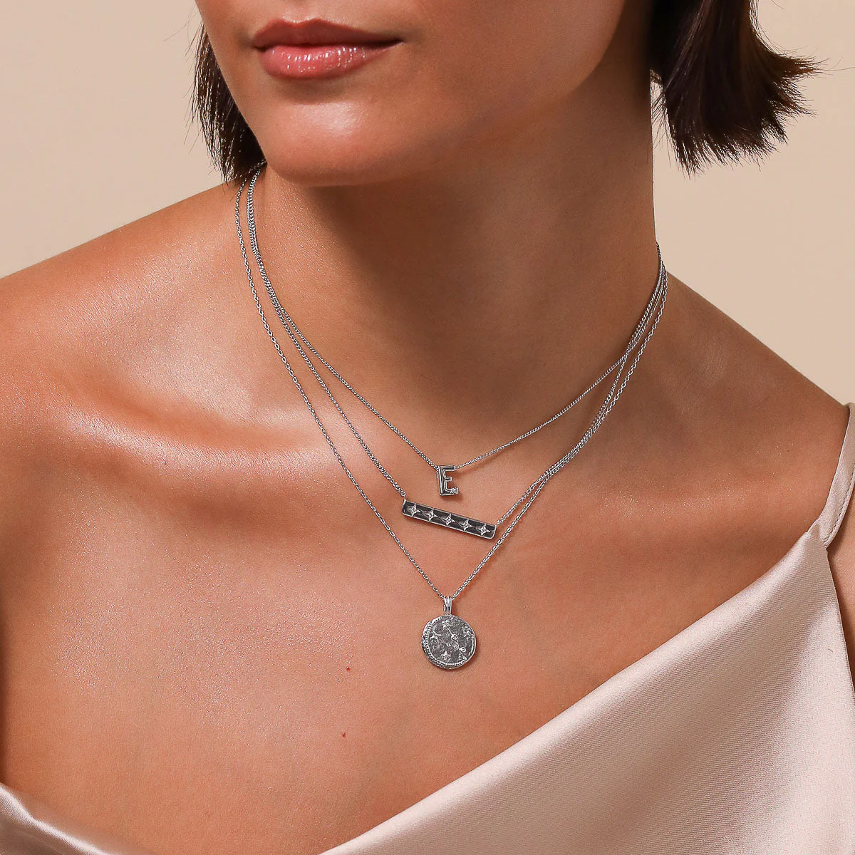 Taurus Zodiac Pendant Necklace in Silver - Image 4