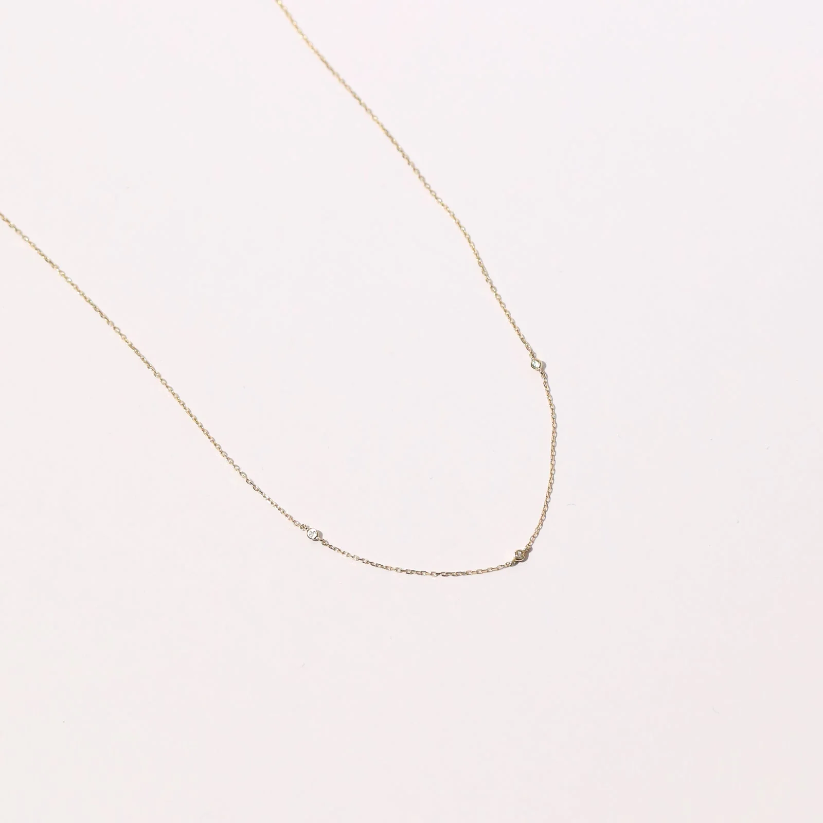 Topaz Charm Necklace in Solid Gold - Image 3